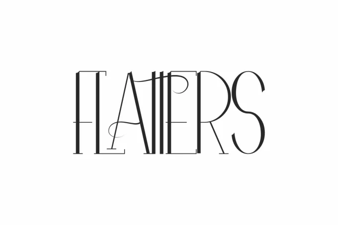 FLATTERS Sans Serif Font