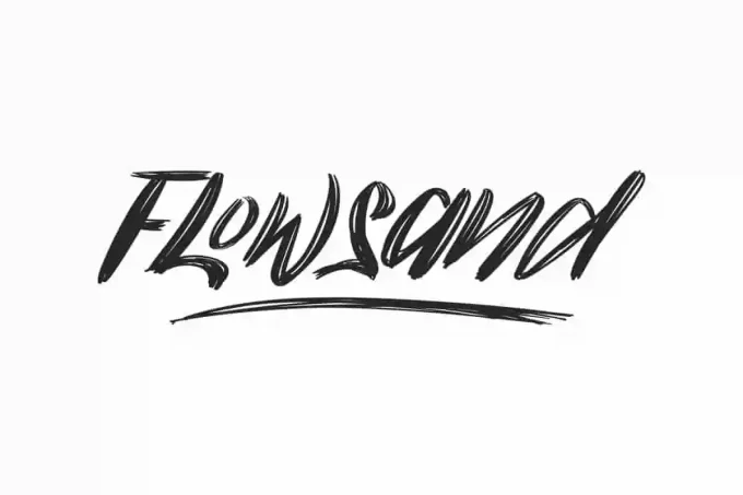 Flowsand Brush Font