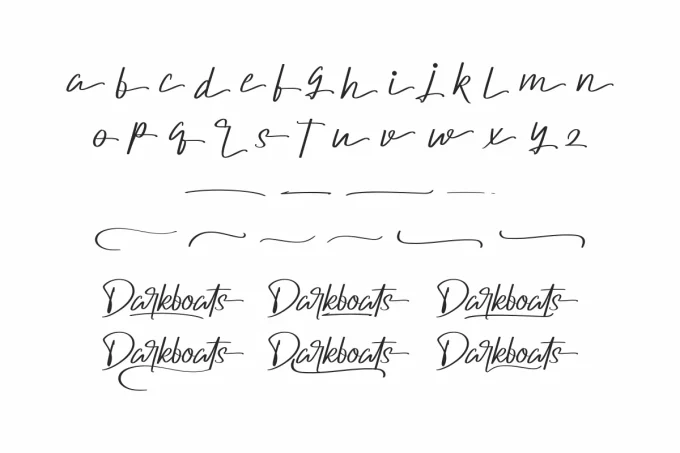 Darkboats Font