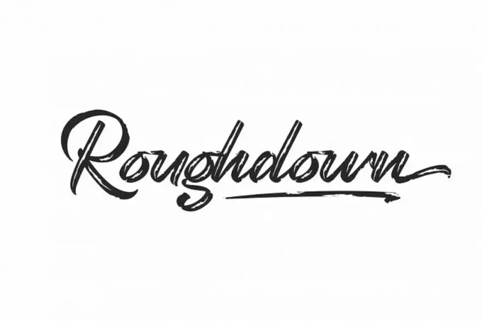 Roughdown Font
