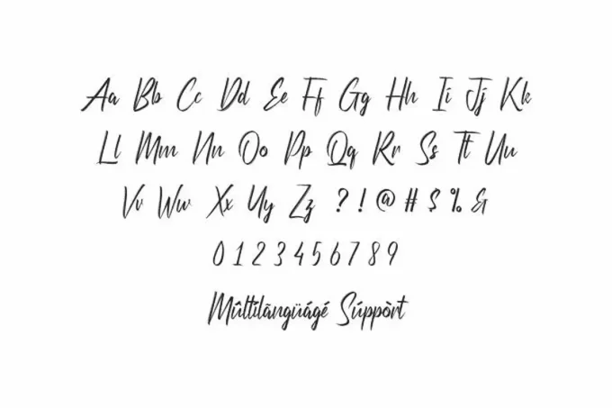 Etherish Textured Brush Font - Image 3