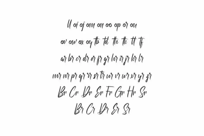 Etherish Textured Brush Font - Image 5