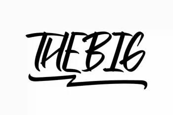 Thebig Brush Font