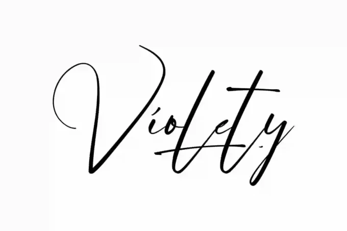 Violety Signature Font