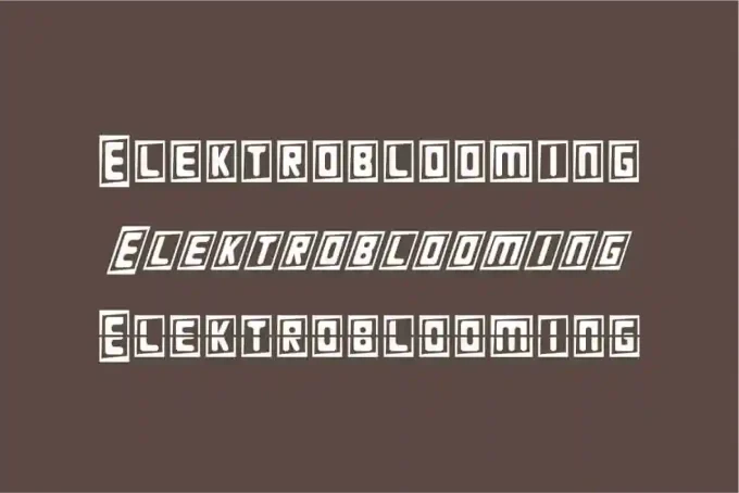 Elektroblooming Font