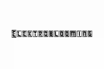 Elektroblooming Font