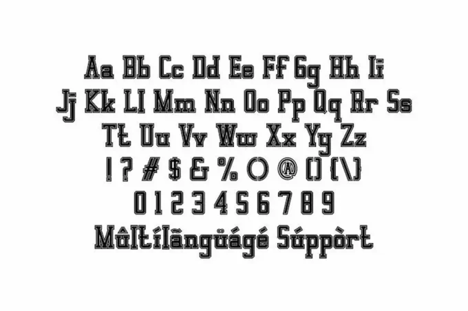 Baseballer Serif Font