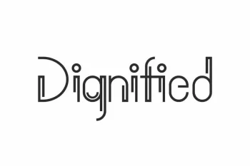 Dignified Font