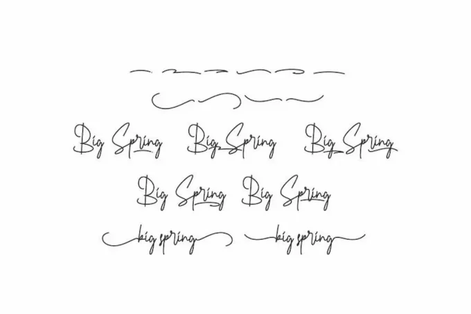 Big Spring Font