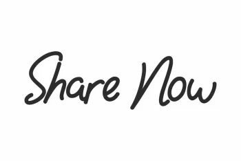 Share Now Handwriting Font