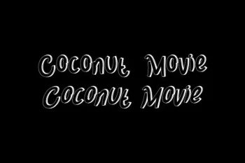 Coconut Movie Comic Font