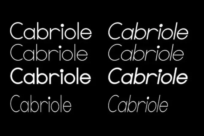 Cabriole Sans Serif Font