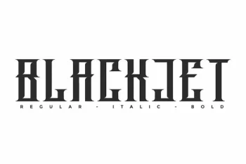 Blackjet Font