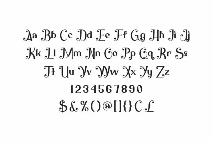 Shiny Flower Font