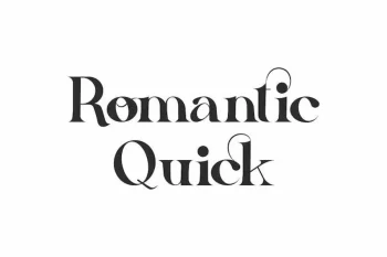 Romantic Quick Font