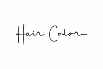 Hair Color Font
