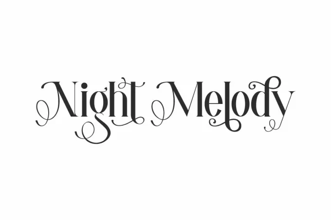 Night Melody Font