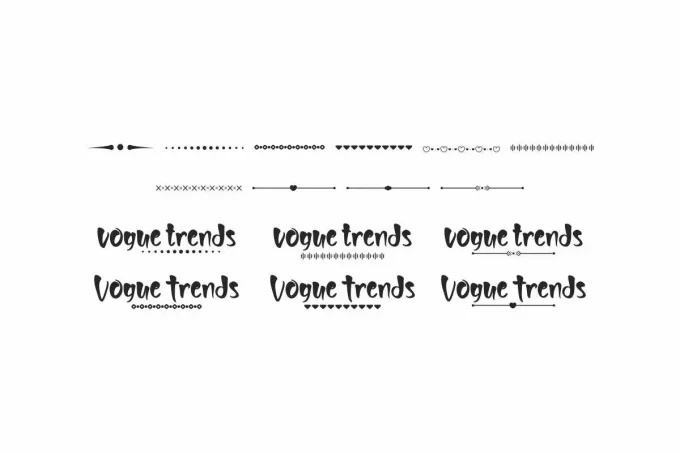 Vogue Trends Font