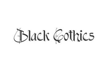 Black Gothics Font