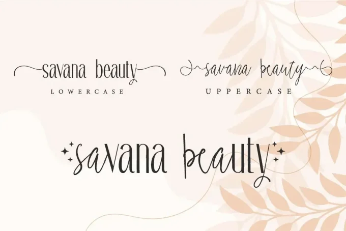 Savana Beauty Font