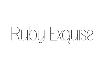 Ruby Exquise Font
