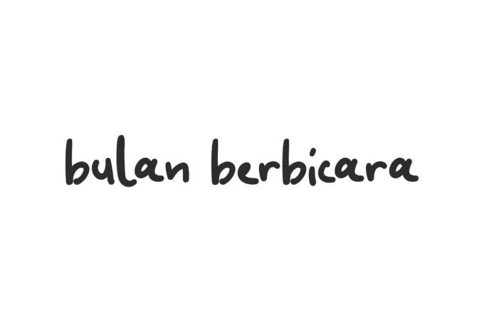 Bulan Berbicara Font