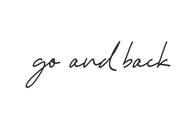 Go And Back Font