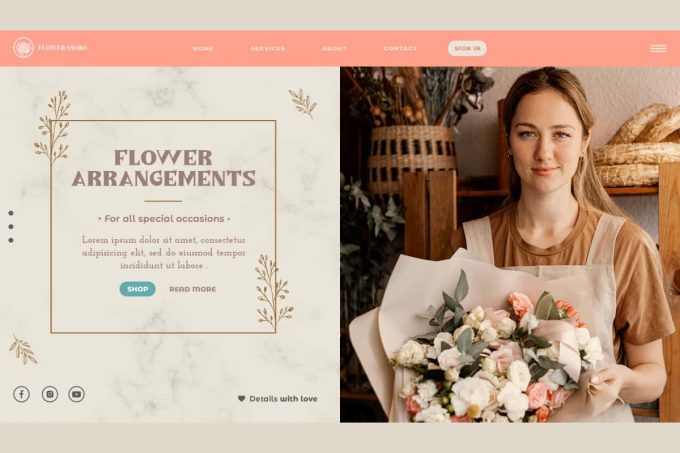 British Flower Font - Image 3