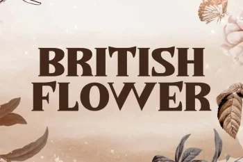 British Flower Font