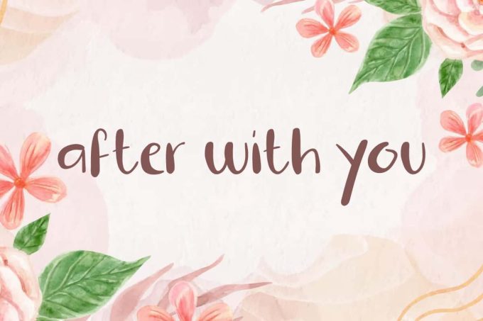 After With You Font - Image 9