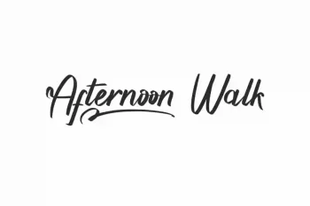 Afternoon Walk Font