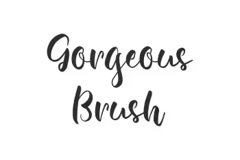 Gorgeous Brush Font