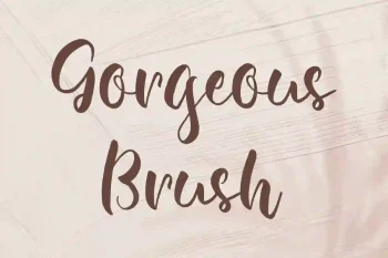 Gorgeous Brush Font