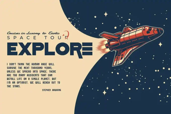 Star Rockets Display Font