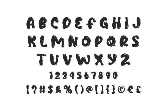 Zombie Food Font