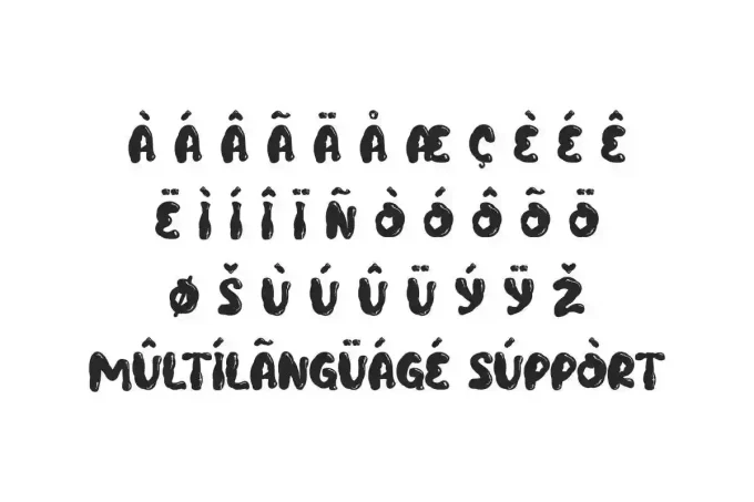Zombie Food Font