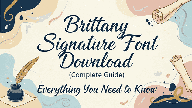 Brittany Signature Font Download