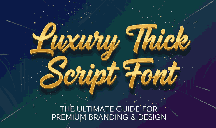 Luxury Thick Script Font